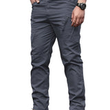 kkboxly  Multi Pocket Men's Pants, Loose Casual Outdoor Pants, Mens Cargo Pants For Hiking