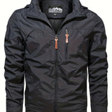 kkboxly  Men's Multifunctional Jacket: Anti-Cold, Windproof & Waterproof For Spring & Autumn Outdoors