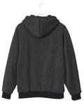 kkboxly  Men's Winter Zip Up Hoodie Fleece Thickened Sweatshirt Warm Heavyweight Coats