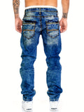 kkboxly  Men's Casual Distressed Jeans, Street Style Stretch Jeans