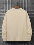 kkboxly  Men's Colorblock Casual Round Neck Fashion Pullover Sweatshirt