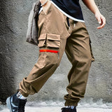 Men's Casual Trendy Street Style Drawstrings Cargo Pants For Holiday