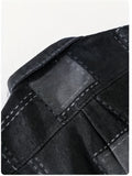 kkboxly  Denim Men's Jacket Checked Coat 100 %  Cotton Top Turn-Down Collar  Jackets Hipster Windbreaker Jean With Button Coats Streetwear Jacket