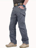 Men's Casual Cargo Pants With Zipper Pockets, Male Joggers For Spring And Fall Outdoor