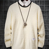 kkboxly  Men's Thermal Casual Knitted Pullover Sweater