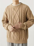 kkboxly  Men's Warm Trendy Knitted Pullover Sweater