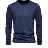 kkboxly  Men's Cotton Letter Print Long Sleeve T-Shirt