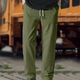 kkboxly Men's Straight Leg Joggers, Casual Waist Drawstring Sweatpants