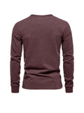 kkboxly  Men's Cotton Letter Print Long Sleeve T-Shirt