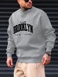 kkboxly  Brooklyn Print, Men’s Pullover Sweatshirt, Casual Crew Neck Jumper For Spring Fall, Moisture Wicking And Breathable Sweater, As Gifts