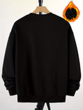 kkboxly  Plus Size Men's Solid Sweatshirt Fashion Casual Crew Neck Pullover For Spring Fall, Men's Clothing