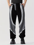 kkboxly  Casual Color Block Men's Long Pants With Pockets, All Seasons Outdoor, Leisure, Street