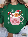 MERRY BRIGHT design women's sweatshirts