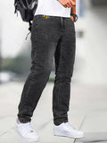 kkboxly Men's Jeans Straight Regular Denim Jeans With Pockets, Men's Outfits