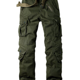 kkboxly AKARMY Men's Casual Cargo Pants Military Army Camo Pants Combat Work Pants With 8 Pockets(No Belt)