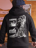 kkboxly Plus Size Men's Anime Zombie Print Hoodies Fashion Casual Hooded Sweatshirt For Spring Fall Winter, Men's Clothing