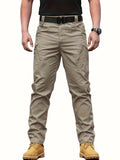 kkboxly  Multi Pocket Men's Pants, Loose Casual Outdoor Pants, Mens Cargo Pants For Hiking