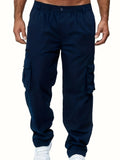 kkboxly  Men's Multi Pocket Cargo Pants, Comfy Casual Pants Joggers