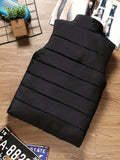 Men's Winter Vest, Lightweight Padding Puffer Vest, Sleeveless Coat Warm Zip Up Quilted Gilet Jacket