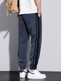 kkboxly Patched Men's Casual Color Block Drawstring Cropped Pants With Pockets For Spring Summer Fall Outdoor