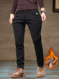 Men's Warm Fleece cropped pants For Fall Winter For Fall Winter