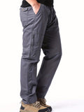 Men's Summer Thin Trousers Cargo Pants Loose Straight Casual Pants For Outdoor Sports