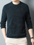 kkboxly  Winter New Men's Casual Sweater Round Neck Plus Thick Base Warm Sweater Best Sellers