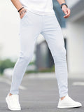 Slim Fit  All-match Jeans, Men's Casual Street Style Medium Stretch Denim Pants For All Seasons