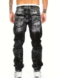 kkboxly Men's Casual Distressed Skinny Jeans, Chic Street Style Stretch Jeans