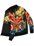 kkboxly  Men's Spring And Autumn Jacket Vintage Luxury Print Casual Zip Up Jacket Best Sellers Best Sellers