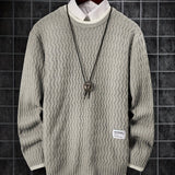 kkboxly  Men's Thermal Casual Knitted Pullover Sweater