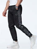 kkboxly  Men's Casual Harem Pants, Chic Street Style Tapered Joggers Sports Pants