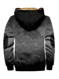 kkboxly  Warm men's retro lining with fleece zipper hooded jacket