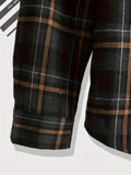 Fashionable And Trendy Men's Plaid Casual And Versatile Shirt Jacket, Simple And Versatile