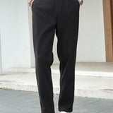 kkboxly  Men's Retro Dress Pants For Fall Winter Business Banquet