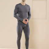 kkboxly  Men's Fleece Thermal Underwear Set, Base Layer Sets For Fall And Winter