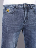 kkboxly  Men's Jeans Straight Regular Denim Jeans With Pockets, Men's Outfits