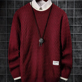 kkboxly  Men's Thermal Casual Knitted Pullover Sweater