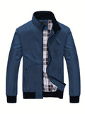 Men's Casual Sports Jacket With Zip Up Pockets