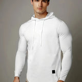 kkboxly  Men's Stylish Casual Thin Long Sleeve Athletic Hoodie