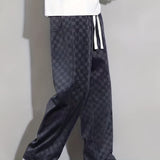 kkboxly  Men's Chic Plaid Casual Pants