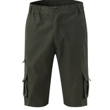 kkboxly  Men's Casual Black Cargo Shorts