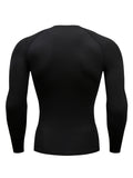 kkboxly Men's Compression Shirts: Get Fit Fast With Long Sleeve Athletic Workout Tops!