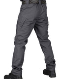 kkboxly Men's Ripstop Tactical Pants Waterproof Cargo Pants Lightweight Hiking Work Pants With Multi Pockets