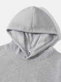 kkboxly  Men's Hooded Sweatshirt, Winter Casual Solid Star Printed Long Sleeve Hoodie With Pocket