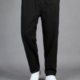 dunnmall  kkboxly  Men's Fashion Casual Black Straight Leg Pants