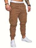 kkboxly  Men's Casual Pockets Drawstring Outdoor Sports Cargo Pants