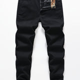 kkboxly  Men's Cotton Straight Leg Casual Pants