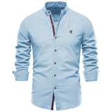 kkboxly  Men's Cotton Long Sleeve Shirts Men's Clothes