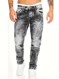 kkboxly  Men's Casual Distressed Skinny Jeans, Street Style Stretch Jeans